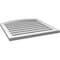Ekena Millwork Arch Top Surface Mount PVC Gable Vent: Non-Functional, w/2"W x 1-1/2"P Brickmould Frame, 24"W x 42"H GVPAR24X4202SN - alternate 3